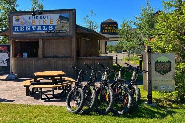 E-bike rentals from Yellowstone Vacations